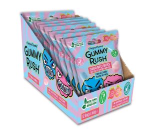 Gummy Rush Sour Belt Bites Cotton Candy 2.11oz 12ct